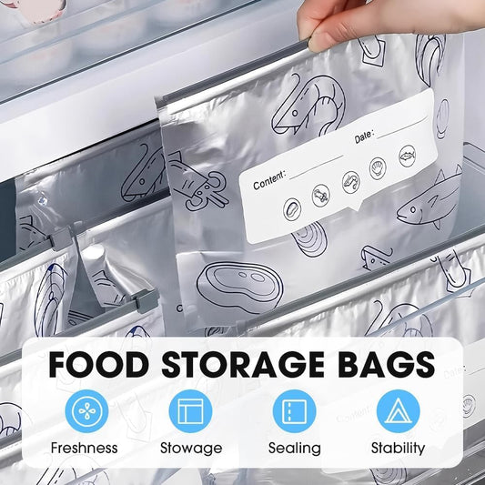 Reusable Leakproof Aluminum Food Storage Bags