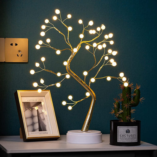 SoulPiks LED Tree Lamp with Touch Switch | USB & Battery Operated Decorative Light