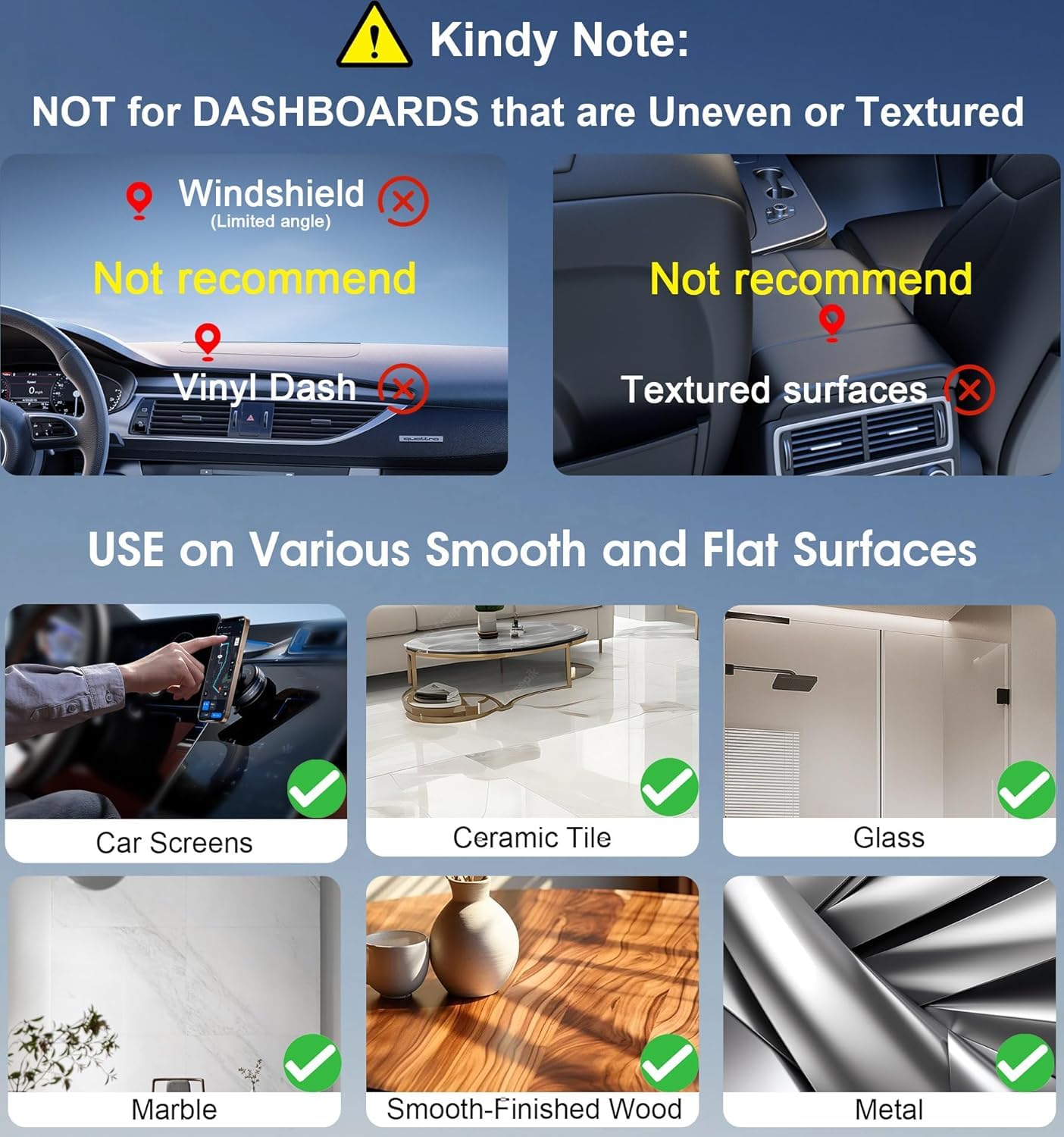 SoulPiks 360° Foldable Vacuum Magnetic Phone Holder