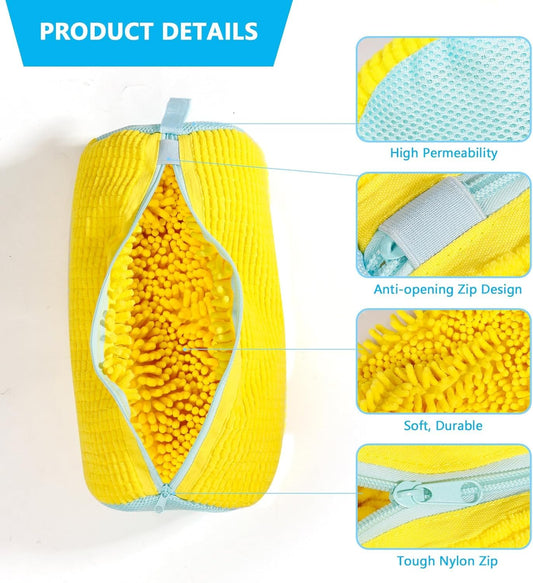 SoulPiks Sneaker Wash Bags – Reusable Mesh Shoe Protectors for Machine Cleaning