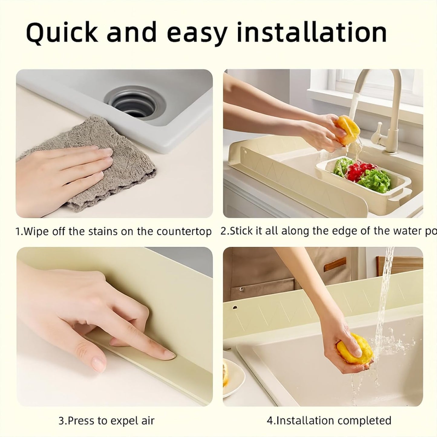 Silicone Sink Splash Guard for Kitchen