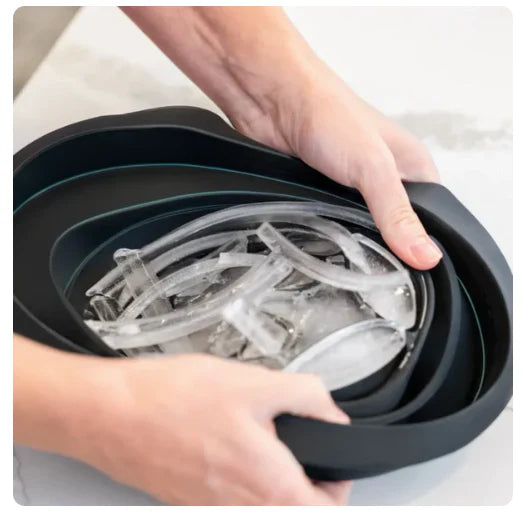 SoulPiks Silicone Foldable Facial Ice Bath
