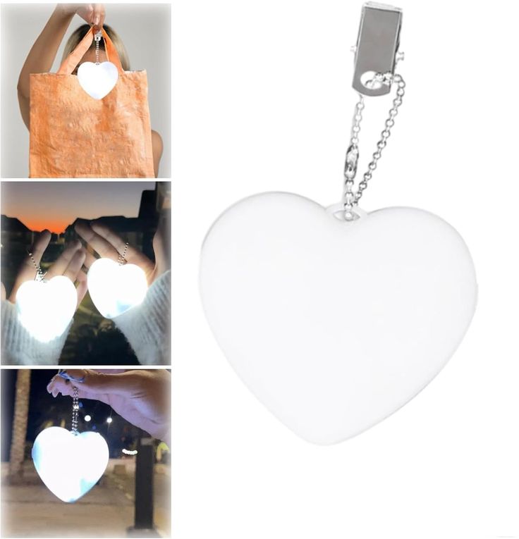 SoulPiks Heart Shaped Glowing Purse Keychain