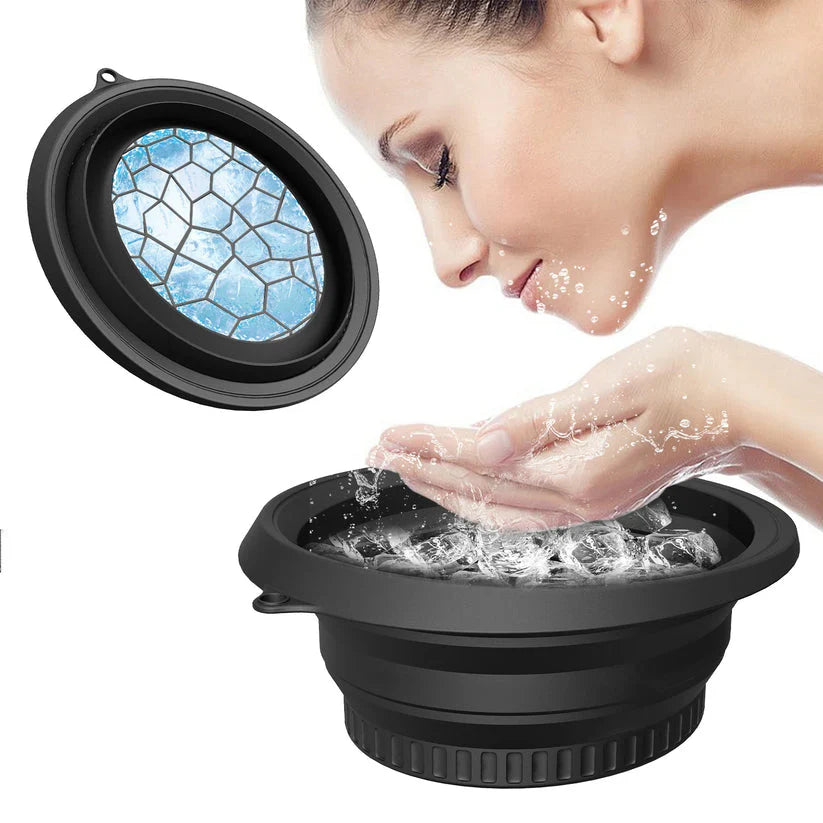 SoulPiks Silicone Foldable Facial Ice Bath
