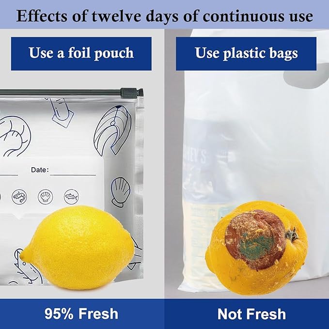 Reusable Leakproof Aluminum Food Storage Bags