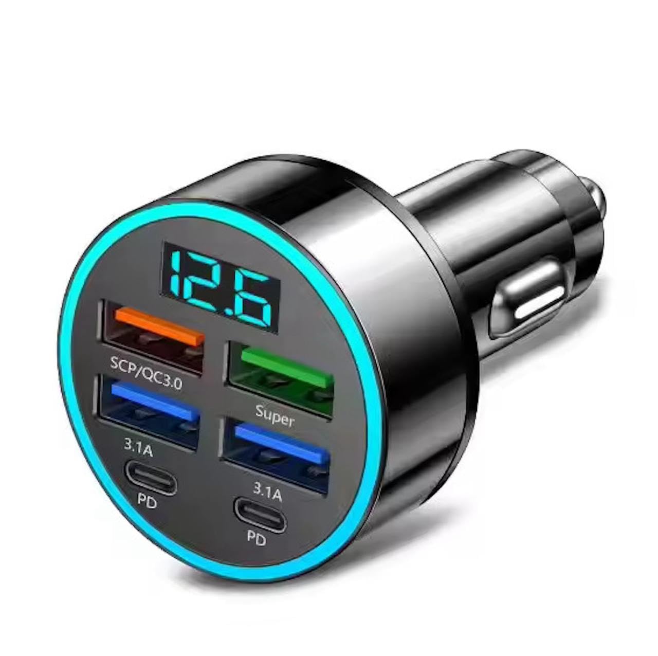 SoulPiks Super Fast 6-in-1 Car Charger