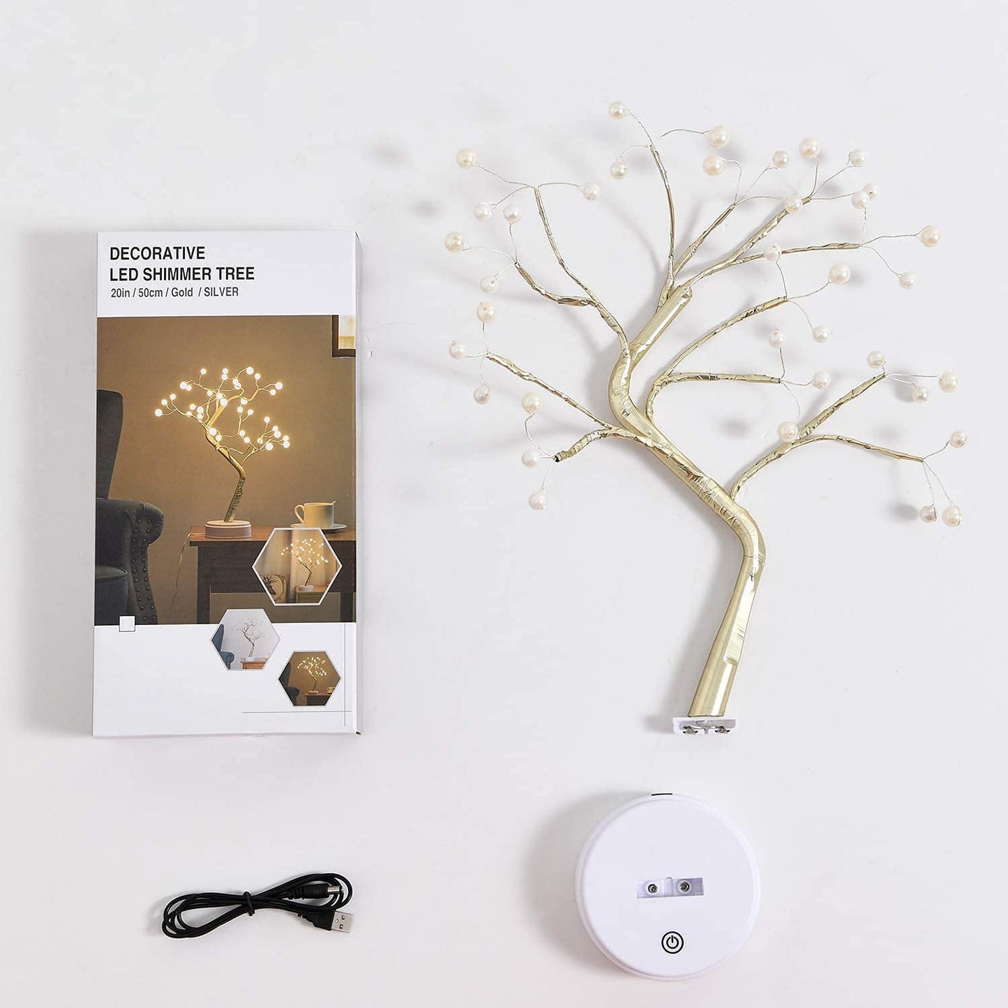 SoulPiks LED Tree Lamp with Touch Switch | USB & Battery Operated Decorative Light