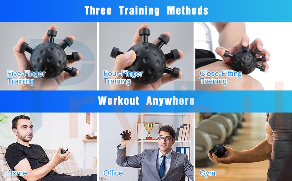 SoulPiks Finger Grip Strengthener Ball – Boost Hand Endurance & Finger Dexterity