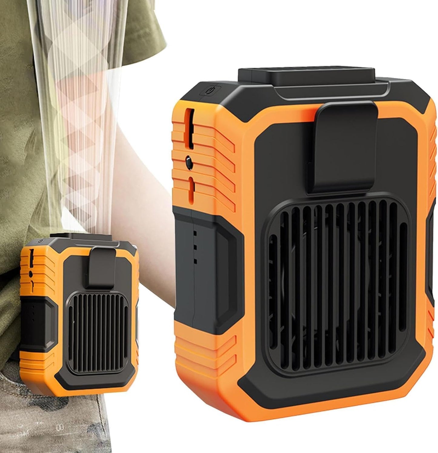 SoulPiks 2-in-1 Rechargeable Flashlight & Waist Fan – Wearable Breeze, Reliable Light