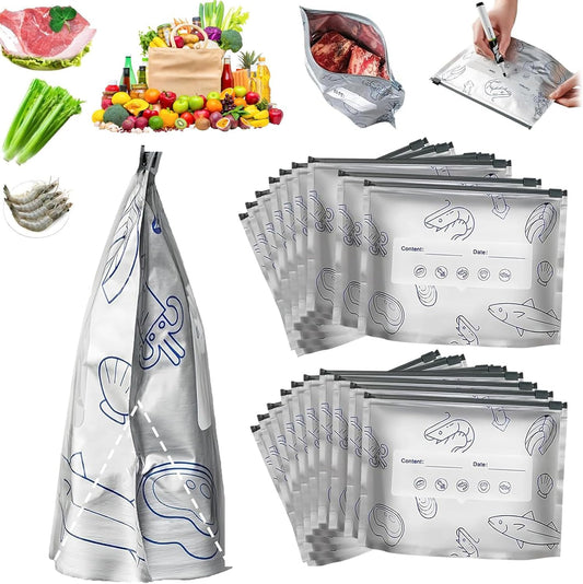 Reusable Leakproof Aluminum Food Storage Bags
