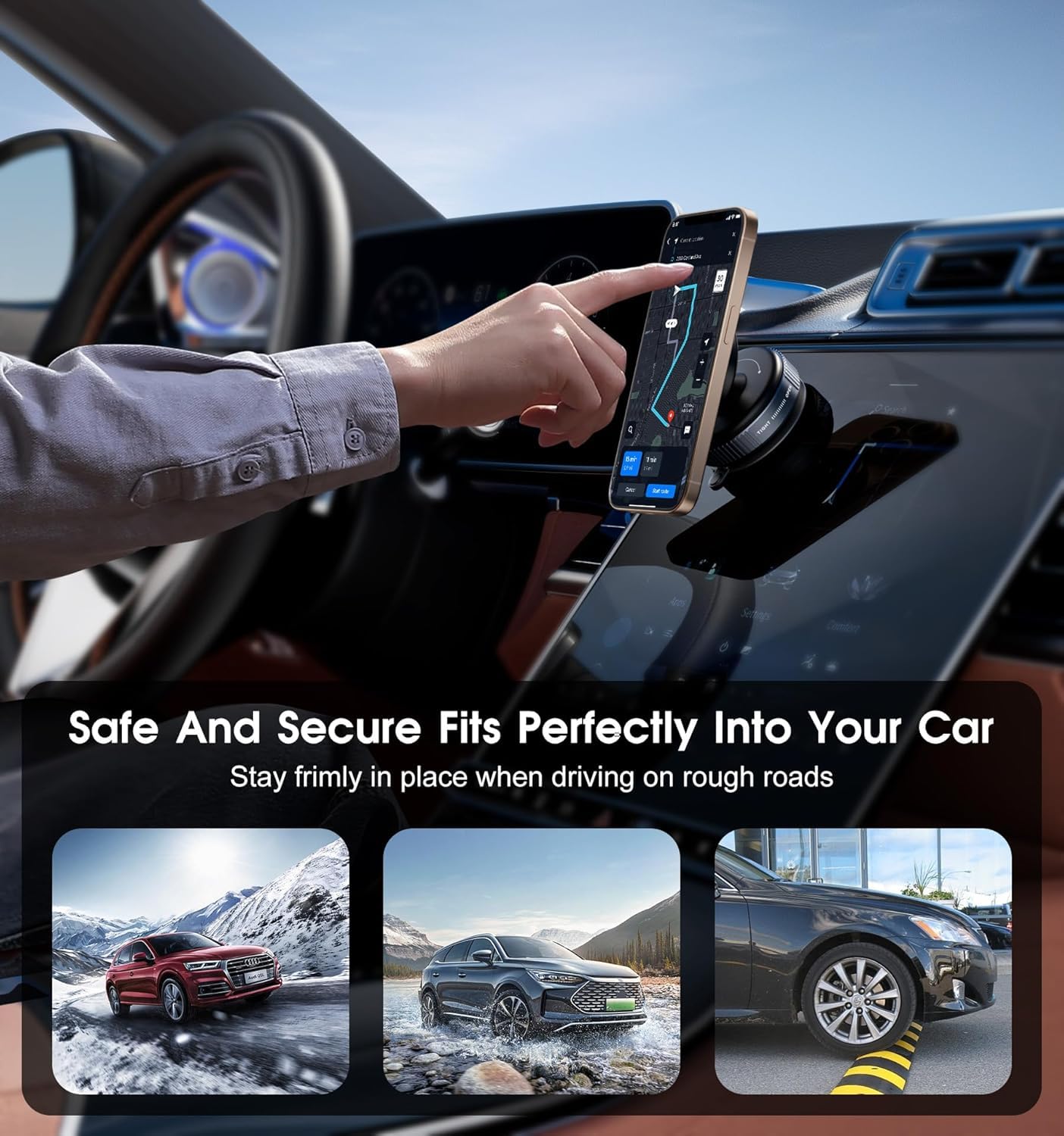 SoulPiks 360° Foldable Vacuum Magnetic Phone Holder