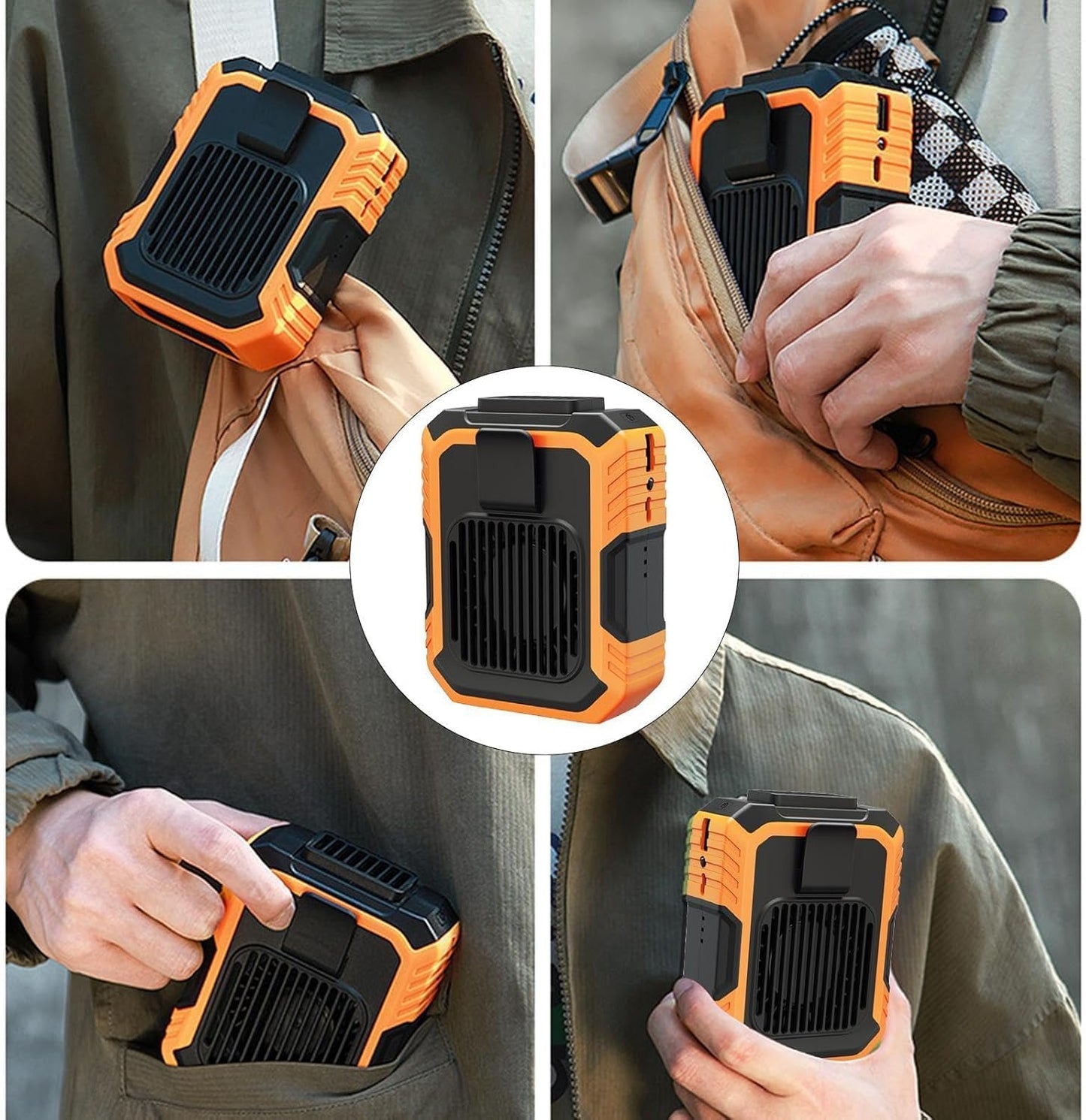 SoulPiks 2-in-1 Rechargeable Flashlight & Waist Fan – Wearable Breeze, Reliable Light