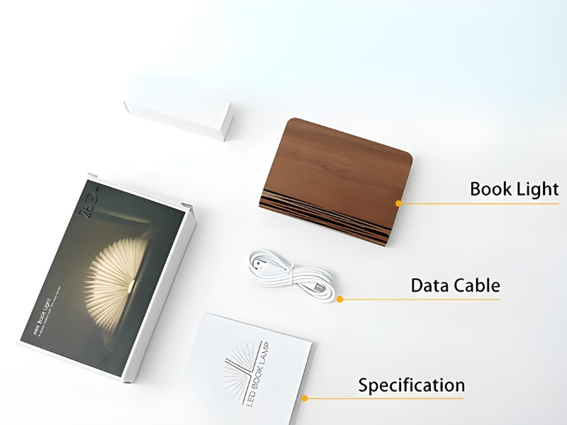 SoulPiks Foldable Book Lamp – Magical Decor with Soft Glow