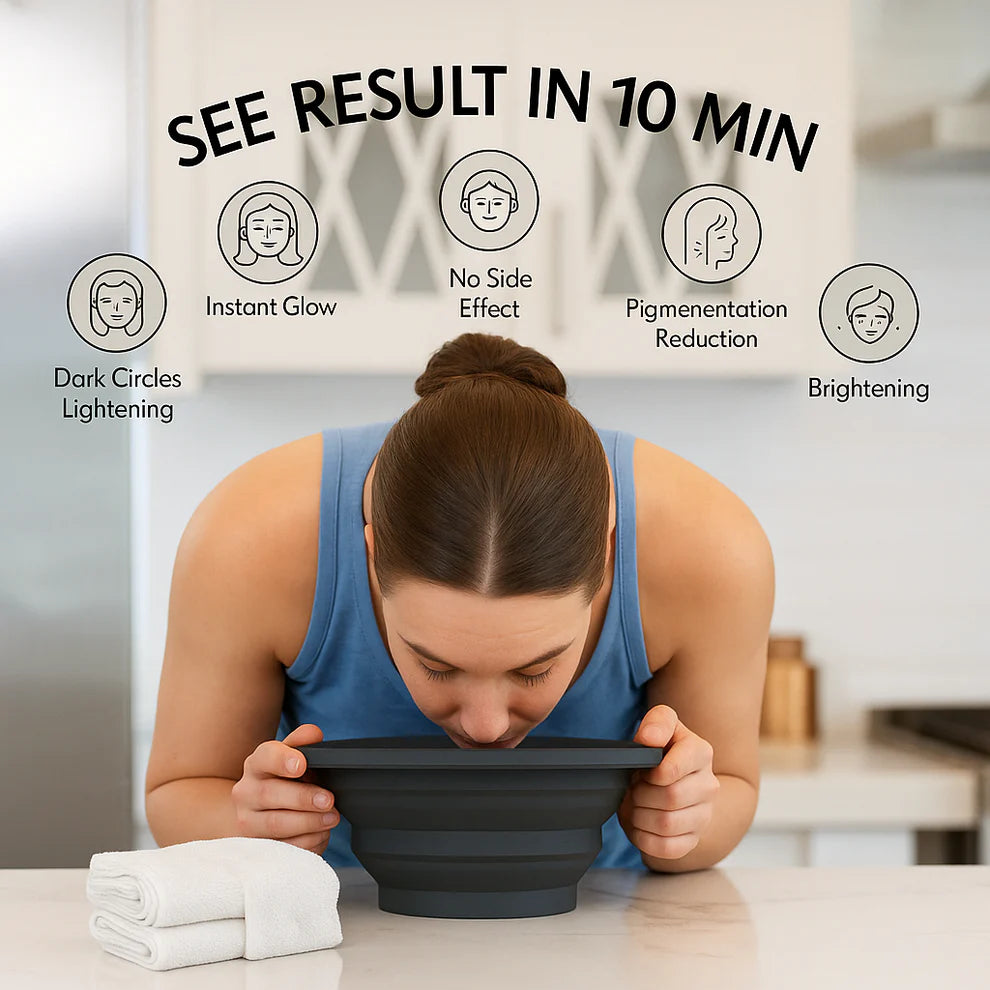 SoulPiks Silicone Foldable Facial Ice Bath