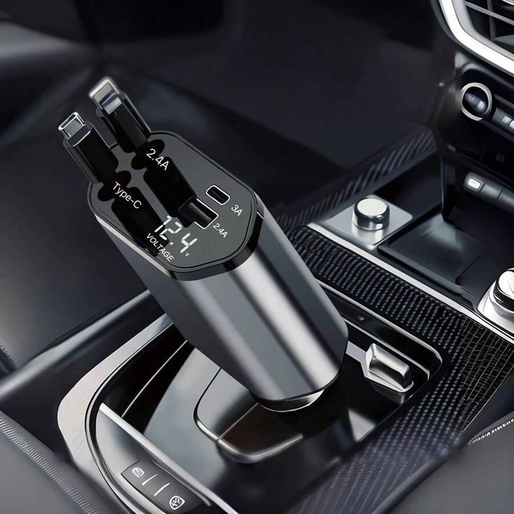 SoulPiks 4‑in‑1 Retractable Car Charger 📱🚗